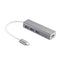 NÖRDIC USBC 4Ports USB3.1 Hub 10cm Aluminum Space Gray