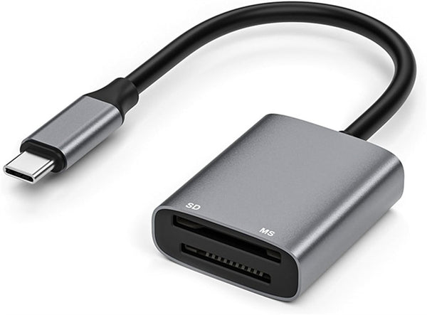 NÖRDIC USB-C Card Reader 2 Slot SD, MS UHS-I