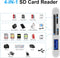 NÖRDIC USB-C Card Reader 2 Slot SD, MicroSD 1xUSB-A 1xUSB-C UHS-I