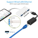 NÖRDIC USB-C Card Reader 2 Slot SD, MicroSD, 3xUSB-A, 1xUSB-C Charging 30W UHS-I
