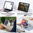 NÖRDIC USB-C Card Reader 2 Slot SD, MicroSD, 3xUSB-A, 1xUSB-C Charging 30W UHS-I