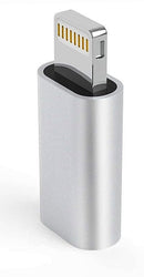 NÖRDIC USBC C female to have Lightning (Non MFI) adapter silver