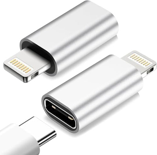 NÖRDIC USBC C female to have Lightning (Non MFI) adapter silver