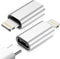 NÖRDIC USBC C female to have Lightning (Non MFI) adapter silver