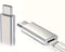 NÖRDIC USBC C male to Lightning female (Non MFI) adapter silver