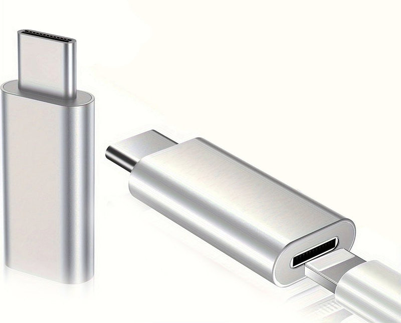 NÖRDIC USBC C male to Lightning female (Non MFI) adapter silver