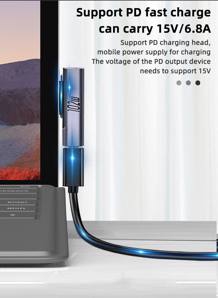 NÖRDIC USB-C Charging adapter for Microsoft Surface 15V 6.8A 102W