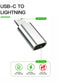 NÖRDIC USBC C female to Lightning ha (Non MFI) adapter silver