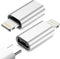NÖRDIC USBC C female to Lightning ha (Non MFI) adapter silver