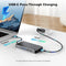 NÖRDIC USB-C Docking Station 1 to 10 with 2xHDMI 4K60Hz 1xPD100W 1xRJ45 GigaLan 1xSD/MicroSD 2xUSB-A 1xUSB-C 1xAudio support MacBook M1, M2, M3, and M4
