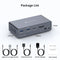NÖRDIC USB-C Docking Station with KVM Switch 2 PC 2 Monitors 4K60Hz HDMI EDID 12-in-1 Giga Ethernet, Card Reader 5xUSB-A and USB-C