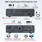 NÖRDIC USB-C Docking Station with KVM Switch 2 PCs 2 Monitors 4K120Hz DP Gigabit Ethernet, Card Reader, 4xUSB-A and USB-C