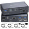 NÖRDIC USB-C Docking Station with KVM Switch 2 PCs 2 Monitors 4K120Hz DP Gigabit Ethernet, Card Reader, 4xUSB-A and USB-C