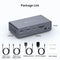 NÖRDIC USB-C Docking Station with KVM Switch 2 PCs 2 Monitors 4K120Hz DP Gigabit Ethernet, Card Reader, 4xUSB-A and USB-C