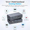 NÖRDIC USB-C Docking Station with KVM Switch 2 PCs 2 Monitors 4K120Hz DP Gigabit Ethernet, Card Reader, 4xUSB-A and USB-C