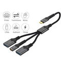 NÖRDIC USB-C Hub to 1xUSB-C PD60W 2xUSB-A