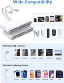 NÖRDIC USB-C/Lightning Card Reader 5 Slot CF, SD, MicroSD, MS, XD 1xUSB-A 1xUSB-C UHS-I