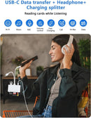 NÖRDIC USB-C/Lightning Card Reader 5 Slot CF, SD, MicroSD, MS, XD 1xUSB-A 1xUSB-C UHS-I