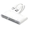 NÖRDIC USB-C/Lightning Card Reader 5 Slot CF, SD, MicroSD, MS, XD 1xUSB-A 1xUSB-C UHS-I