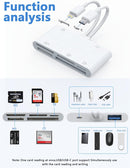 NÖRDIC USB-C/Lightning Card Reader 5 Slot CF, SD, MicroSD, MS, XD 1xUSB-A 1xUSB-C UHS-I