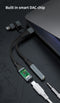 NÖRDIC USB-C+Lightning to Audio 3.5mm PD60W USB-C 15cm