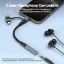 NÖRDIC USB-C/Lightning to Stereo 3.5mm Adapter 15 cm