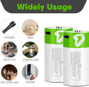 NÖRDIC USB-C Rechargeable Batteries 2-Pack D/LR20