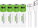 NÖRDIC USB-C Rechargeable Batteries 4-pack AA/LR06