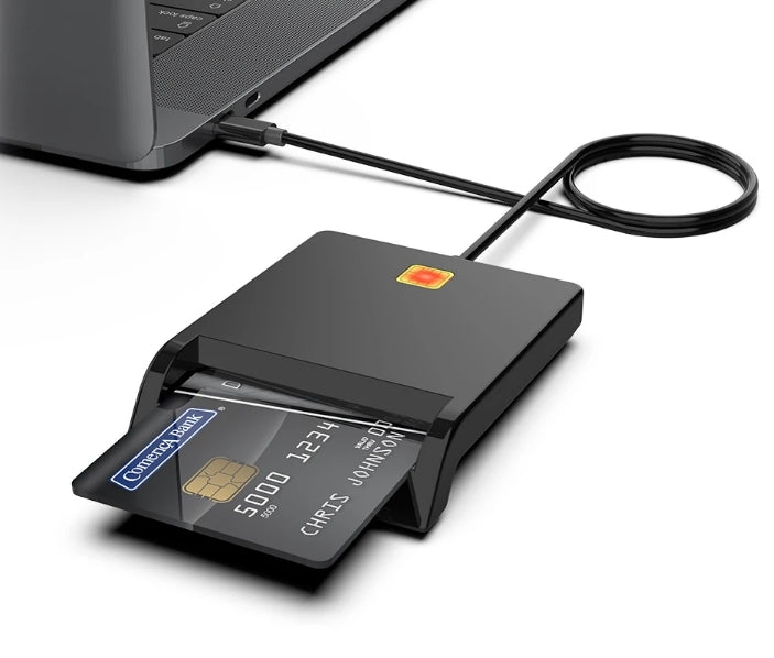 NÖRDIC USB-C Smart card and SIM card reader ISO7816 ID card EMV Credit card