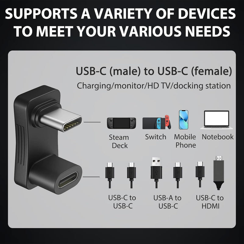 NÖRDIC USB-C U Adapter 10Gbps 4K60Hz for Steam Deck and Mobiles