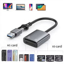 NÖRDIC USB-C/USB-A Card Reader 2 Slot MS, xD UHS-I