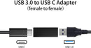 NÖRDIC USB-C female to USB-A female adapter 5Gbps