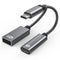 NÖRDIC USB-C hub 2 ports 1x USB-A 2.0 1x USB-C PD 3.0 60W