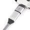 NÖRDIC USB C to Displayport adapter 8K at 60Hz 32.4Gbps Support for 3D and HDCP 1.4 and 2.2 Aluminum Space Gray