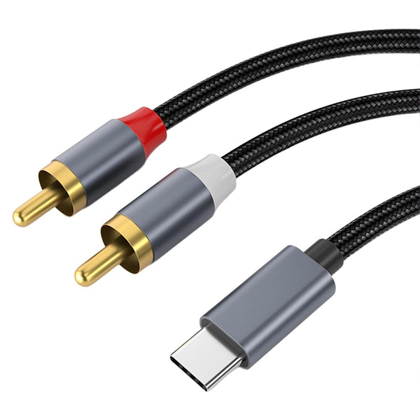 NÖRDIC USB-C to RCA audio cable 2m