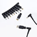 NÖRDIC USB‑C to DC‑power cable with 10 adapters 1.8m