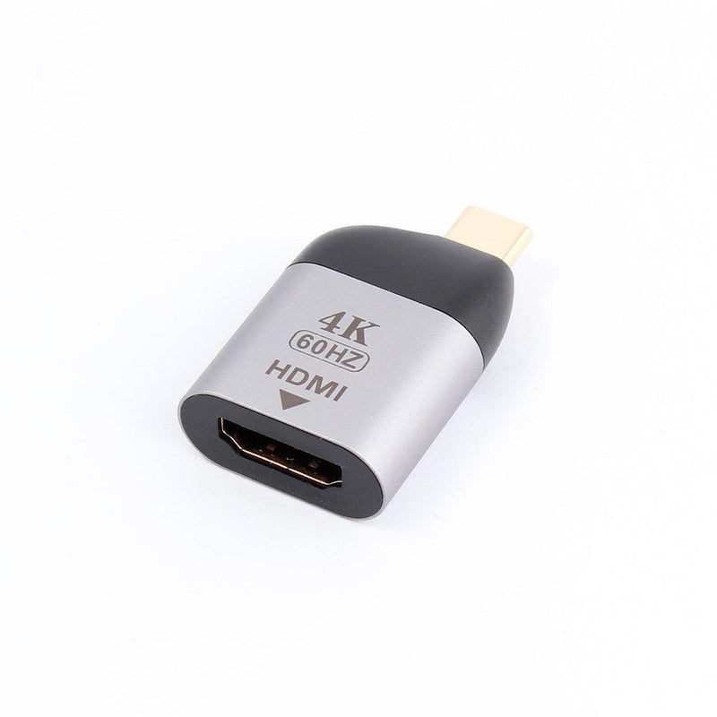 NÖRDIC USBC to HDMI2.0 adapter 4K 60Hz support HDCP1.4 and 2.2 space gray aluminum