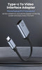 NÖRDIC USBC to HDMI 4K 60Hz adapter 10cm space gray aluminum support HDCP1.4 and 2.2 Pure copper 99.99%