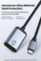 NÖRDIC USBC to HDMI 4K 60Hz adapter 10cm space gray aluminum support HDCP1.4 and 2.2 Pure copper 99.99%