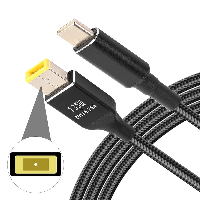 NÖRDIC USB-C to Lenovo Yellow Square cable 135W 2m