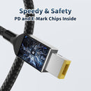 NÖRDIC USB-C to Lenovo Yellow Square cable 135W 2m