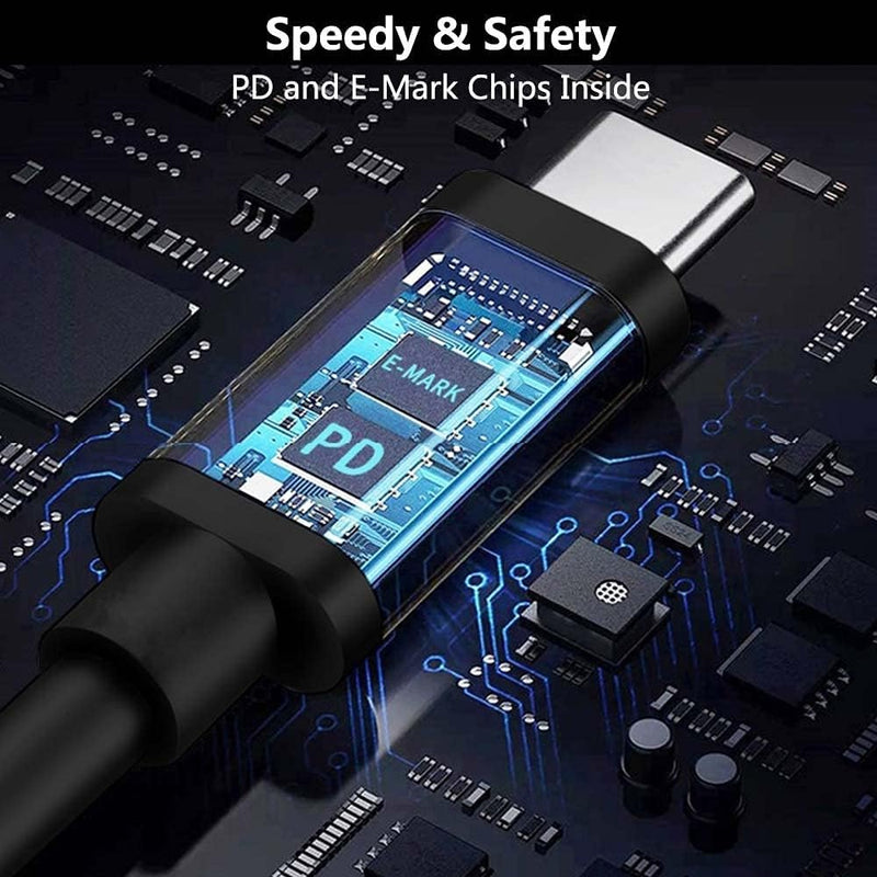 NÖRDIC USB-C to Lenovo Yellow Square cable 65W 1.5m