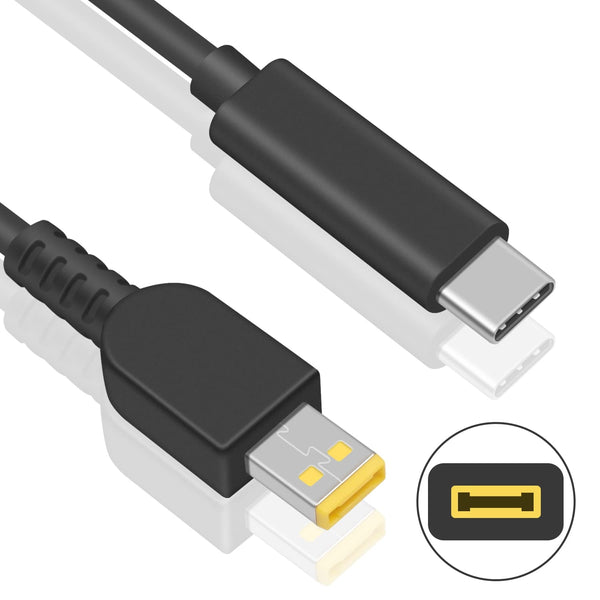 NÖRDIC USB-C to Lenovo Yellow Square cable 65W 1.5m