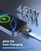 NÖRDIC USB-C to Lightning + USB-C Adapter for Audio and Fast Charging 45W