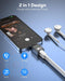 NÖRDIC USB-C to Lightning + USB-C Adapter for Audio and Fast Charging 45W