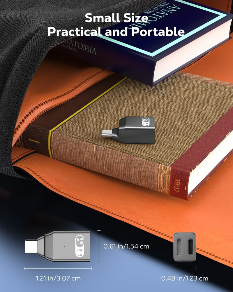 NÖRDIC USB-C to Lightning + USB-C Adapter for Audio and Fast Charging 45W