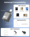 NÖRDIC USB-C to Lightning + USB-C Adapter for Audio and Fast Charging 45W