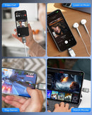 NÖRDIC USB-C to Lightning + USB-C Adapter for Audio and Fast Charging 45W