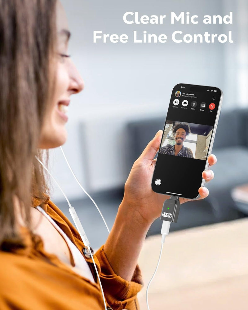 NÖRDIC USB-C to Lightning + USB-C Adapter for Audio and Fast Charging 45W