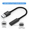 NÖRDIC USB C to OTG USB A Adapter Metal Black 15cm